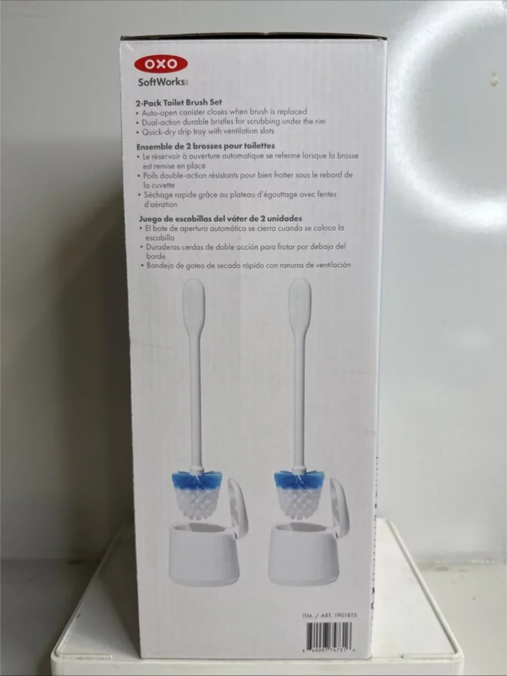 OXO SoftWorks Toilet Brush Set, 2-pack